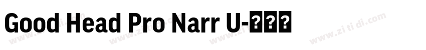 Good Head Pro Narr U字体转换 Good Head Pro Narr U字体转换
